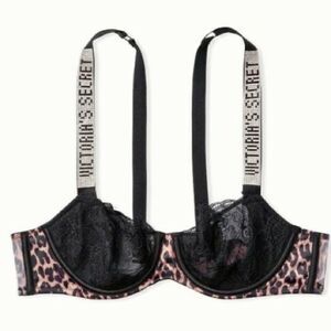 VS Wicked lace balconette shine strap bra
